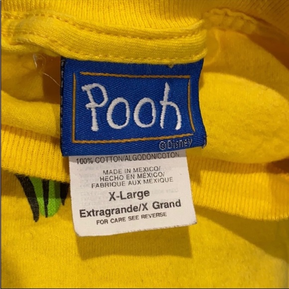 DISNEY T-Shirt Vintage 90's Tigger Yellow-XL - Picture 3 of 5